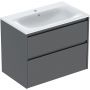 Geberit Selnova Square umywalka z szafką 80 cm lava 504.139.JK.1 zdj.1