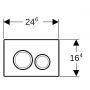 Geberit Delta20 przycisk spłukujący do WC czarny 115.127.14.1 zdj.2