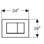 Geberit Delta20 przycisk spłukujący do WC czarny 115.137.14.1 zdj.2