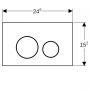Geberit Sigma40 przycisk spłukujący do WC czarny- chrom szczotkowany 115.628.QD.1 zdj.2