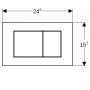 Geberit Sigma40 przycisk spłukujący do WC stal 115.629.FW.1 zdj.2
