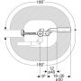 Zestaw Koło Opal Plus wanna prostokątna 170x70 cm z zestawem odpływowo-przelewowym Geberit chrom (XWP1270000, 150520216) zdj.6