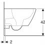 Geberit Duofix Basic stelaż podtynkowy z uszczelką i miską WC Smyle Square Rimfree z deską wolnoopadającą 118.348.00.2 zdj.6