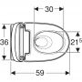 Geberit AquaClean Mera toaleta myjąca wisząca bez kołnierza ze spłukiwaniem wirowym biała 146.200.11.1 zdj.2