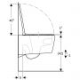 Geberit One miska WC wisząca bez kołnierza spłukiwanie wirowe z deską wolnoopadającą biały 500.201.01.1 zdj.3