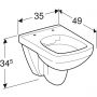Geberit Selnova Compact miska WC wisząca Rimfree biała 500.280.01.1 zdj.2