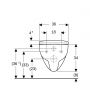 Geberit Selnova miska WC z deską wolnoopadającą stelażem podtynkowym wspornikami i uszczelką wygłuszającą biały połysk (503083001,111320006, 111815001, 156050001) zdj.5