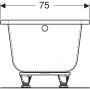 Geberit Perfect wanna prostokątna 170x75 cm biała 554.073.01.1 zdj.4
