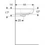 Geberit Selnova Square umywalka 55x44 cm prostokątna ścienna-nablatowa biała 500.290.01.7 zdj.4