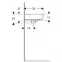 Geberit Selnova Square umywalka 45x35 cm prostokątna ścienna-nablatowa biała 500.322.01.7 zdj.2
