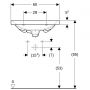Geberit Acanto umywalka 60x42 cm prostokątna ścienna-meblowa-wpuszczana biała 500.631.01.2 zdj.3