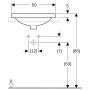 Geberit Variform umywalka 50x45 cm wpuszczana owalna biała 500.712.01.2 zdj.4