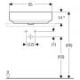 Geberit Variform umywalka 55x40 cm nablatowa owalna biała 500.774.01.2 zdj.4