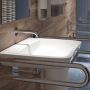 Geberit Selnova Compact umywalka 55x55 cm kwadratowa ścienna dla niepełnosprawnych biała 501.461.00.7 zdj.7