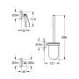 Grohe Essentials zestaw akcesoriów 3w1 StarLight Chrome 40407001 zdj.2