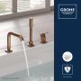 Grohe Essence bateria wannowo-prysznicowa nawannowa Brushed Warm Sunset 19578DL1 zdj.5