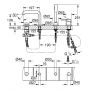 Grohe Essence bateria wannowo-prysznicowa 4-otworowa cool sunrise 19578GL1 zdj.2