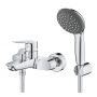 Grohe Start bateria wannowo-prysznicowa ścienna z kompletem natryskowym chrom 23413002 zdj.3