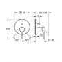 Grohe Essence bateria wannowo-prysznicowa podtynkowa chrom 24058001 zdj.2