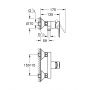 Grohe Start Edge bateria prysznicowa ścienna StarLight Chrome 24197001 zdj.2