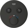 Grohe Grohtherm SmartControl bateria wannowo-prysznicowa podtynkowa z termostatem czarny mat 291192430 zdj.3