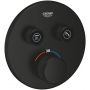 Grohe Grohtherm SmartControl bateria wannowo-prysznicowa podtynkowa z termostatem czarny mat 291192430 zdj.1