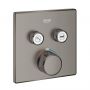 Grohe Grohtherm SmartControl bateria wannowo-prysznicowa podtynkowa z termostatem Brushed Hard Graphite 29124AL0 zdj.1