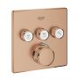 Grohe Grohtherm SmartControl bateria wannowo-prysznicowa podtynkowa z termostatem Brushed Warm Sunset 29126DL0 zdj.1
