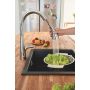 Zestaw Grohe K700 zlewozmywak 56x51 cm czarny granit z baterią kuchenną Zedra chrom (31651AP0, 32294002) zdj.15
