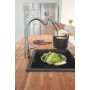 Zestaw Grohe K700 zlewozmywak 56x51 cm czarny granit z baterią kuchenną Zedra chrom (31651AP0, 32294002) zdj.17