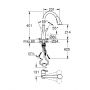 Zestaw Grohe K700 zlewozmywak 56x51 cm czarny granit z baterią kuchenną Zedra chrom (31651AP0, 32294002) zdj.10
