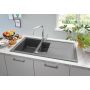 Zestaw Grohe K400 zlewozmywak 78x50 cm czarny granit z baterią kuchenną Eurosmart Cosmopolitan (31639AP0, 32843002) zdj.9