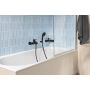 Grohe Get bateria wannowo-prysznicowa ścienna czarny mat 328872430 zdj.7