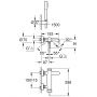 Grohe Essence bateria wannowo-prysznicowa ścienna StarLight Chrome 33628001 zdj.2