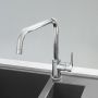 Zestaw Grohe K400 zlewozmywak 78x50 cm czarny granit z baterią kuchenną Eurosmart Cosmopolitan (31639AP0, 32843002) zdj.11