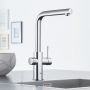 Zestaw Grohe K700 zlewozmywak 55x45 cm stal szlachetna z baterią kuchenną filtrującą Blue Home chrom (31726SD0, 31539000) zdj.17