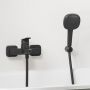 Grohe Dice bateria wannowo-prysznicowa ścienna czarny mat 1018722430 zdj.8