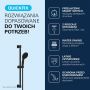 Grohe  Vitalio Start 100 zestaw prysznicowy ścienny czarny mat 1062052431 zdj.8