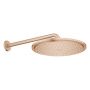 Grohe Rainshower Cosmopolitan deszczownica 31 cm okrągła z ramieniem ściennym brushed warm sunset 26066DL0 zdj.3