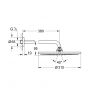 Grohe Rainshower Cosmopolitan deszczownica 31 cm okrągła z ramieniem ściennym brushed warm sunset 26066DL0 zdj.2