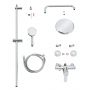 Grohe Tempesta Cosmopolitan System 210 zestaw prysznicowy ścienny z deszczownicą chrom 26224001 zdj.3