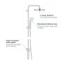 Grohe New Tempesta System 210 zestaw prysznicowy z drążkiem i deszczownicą chrom 26381001 zdj.3