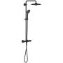 Grohe Vitalio Joy zestaw prysznicowy ścienny termostatyczny z deszczownicą czarny 264032432 zdj.1