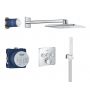 Grohe Grohtherm SmartControl zestaw prysznicowy podtynkowy termostatyczny z deszczownicą chrom 34706000 zdj.1