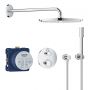 Grohe Grohtherm zestaw prysznicowy podtynkowy termostatyczny z deszczownicą StarLight Chrome 34731000 zdj.1