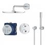 Grohe Grohtherm zestaw prysznicowy podtynkowy termostatyczny z deszczownicą StarLight Chrome 34731000 zdj.3