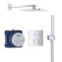 Grohe Grohtherm Cube zestaw prysznicowy podtynkowy termostatyczny z deszczownicą StarLight Chrome 34741000 zdj.1