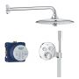 Grohe Grohtherm SmartControl zestaw prysznicowy podtynkowy termostatyczny z deszczownicą StarLight Chrome 34744000 zdj.1