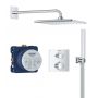 Grohe Vitalio Start zestaw prysznicowy podtynkowy termostatyczny z deszczownicą chrom 34881000 zdj.1