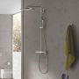 Grohe Euphoria System 310 zestaw prysznicowy ścienny termostatyczny z deszczownicą stal nierdzewna 26075DC0 zdj.8